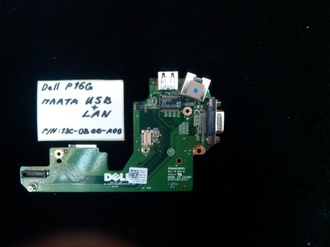 Dell P16G плата USB + LAN